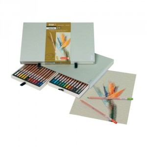 Comprar caja 24 lapices pastel bruynzeel design