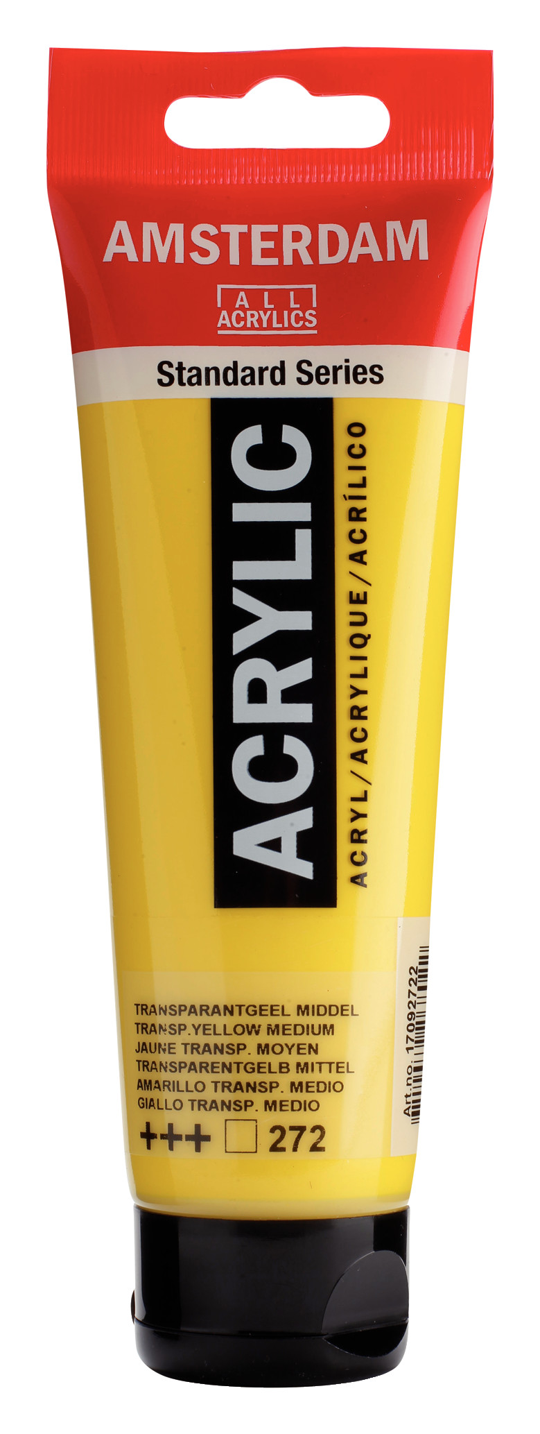 Acrilico Amsterdam amarillo transparente medio tubo 120ml
