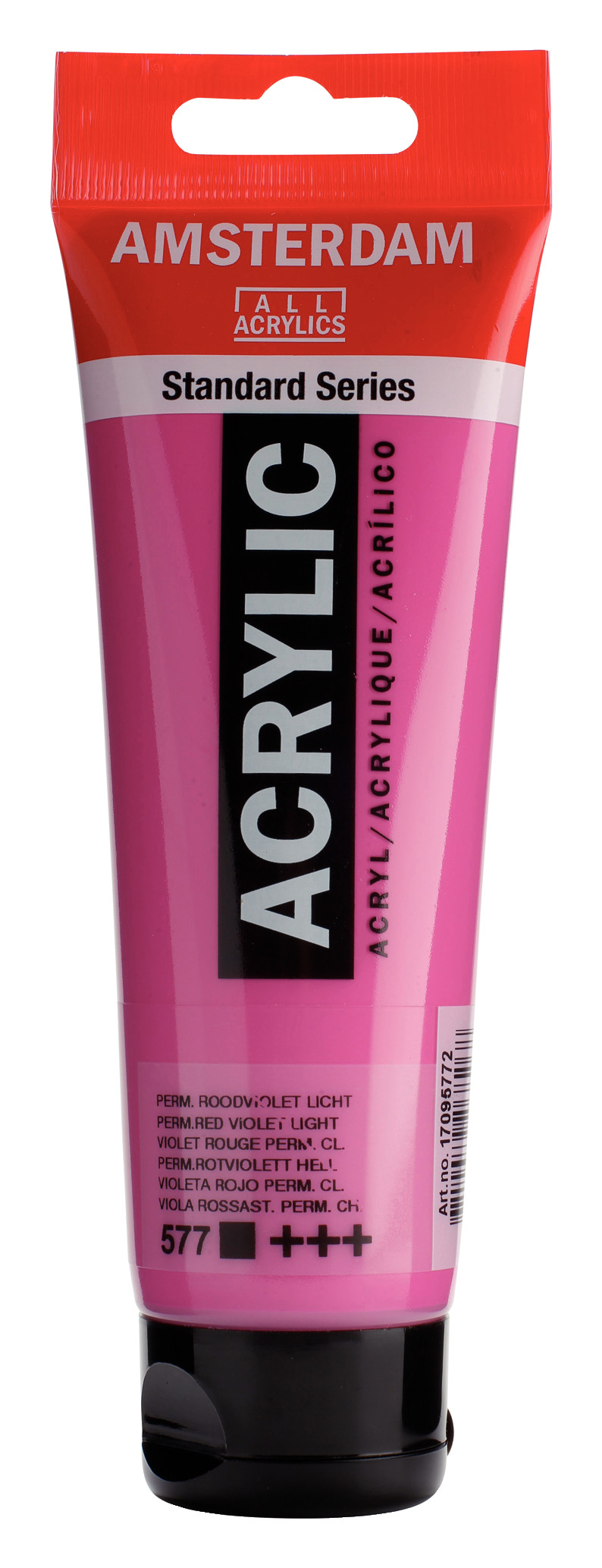 Acrilico Amsterdam violeta rojo permanente claro tubo 120ml