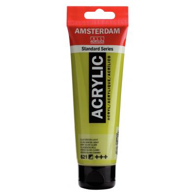 Acrilico Amsterdam verde oliva claro tubo 120ml