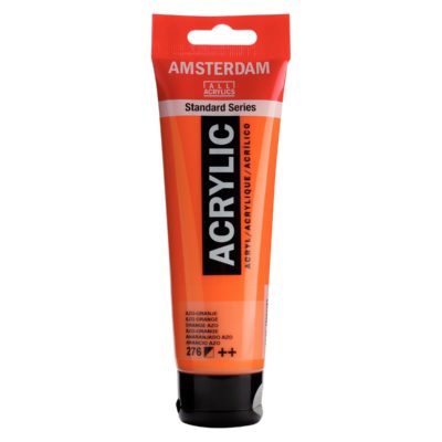 Acrilico Amsterdam anaranjado azo tubo 120ml