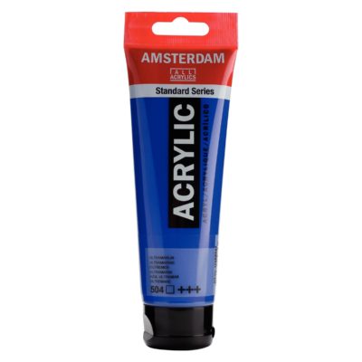 Acrilico Amsterdam azul ultramar tubo 120ml