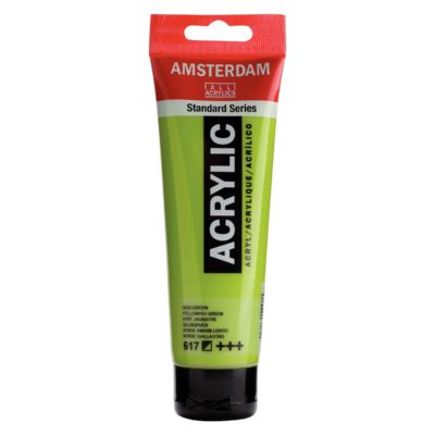 Acrilico Amsterdam verde amarillento tubo 120ml